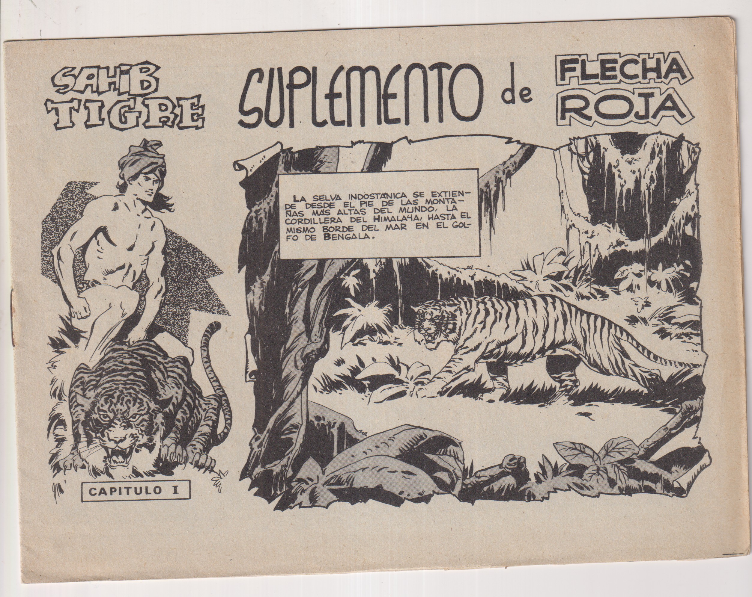 Sahib Tigre. Suplemento de Flecha Roja nº 1.  Editorial Maga