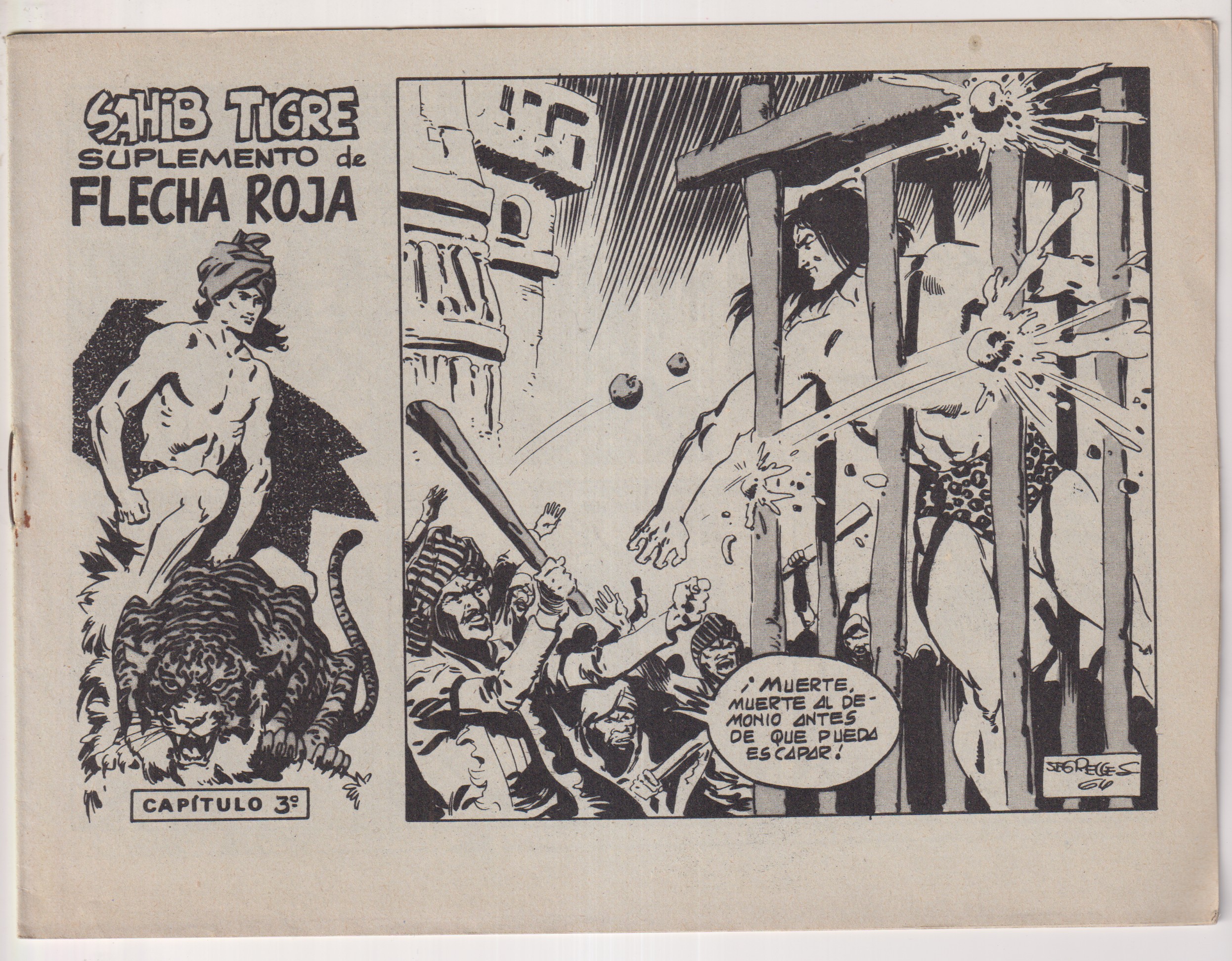 Sahib Tigre. Suplemento de Flecha Roja nº 3. Editorial Maga