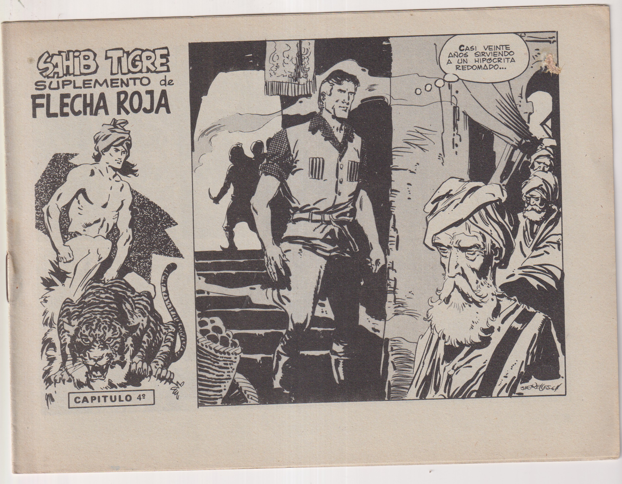 Sahib Tigre. Suplemento de Flecha Roja nº 4. Editorial Maga
