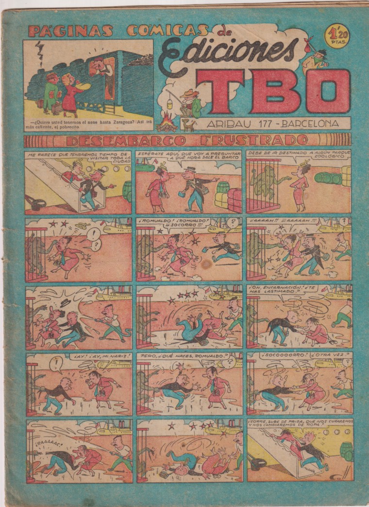 TBO. serie sin número. Desembarco frustrado