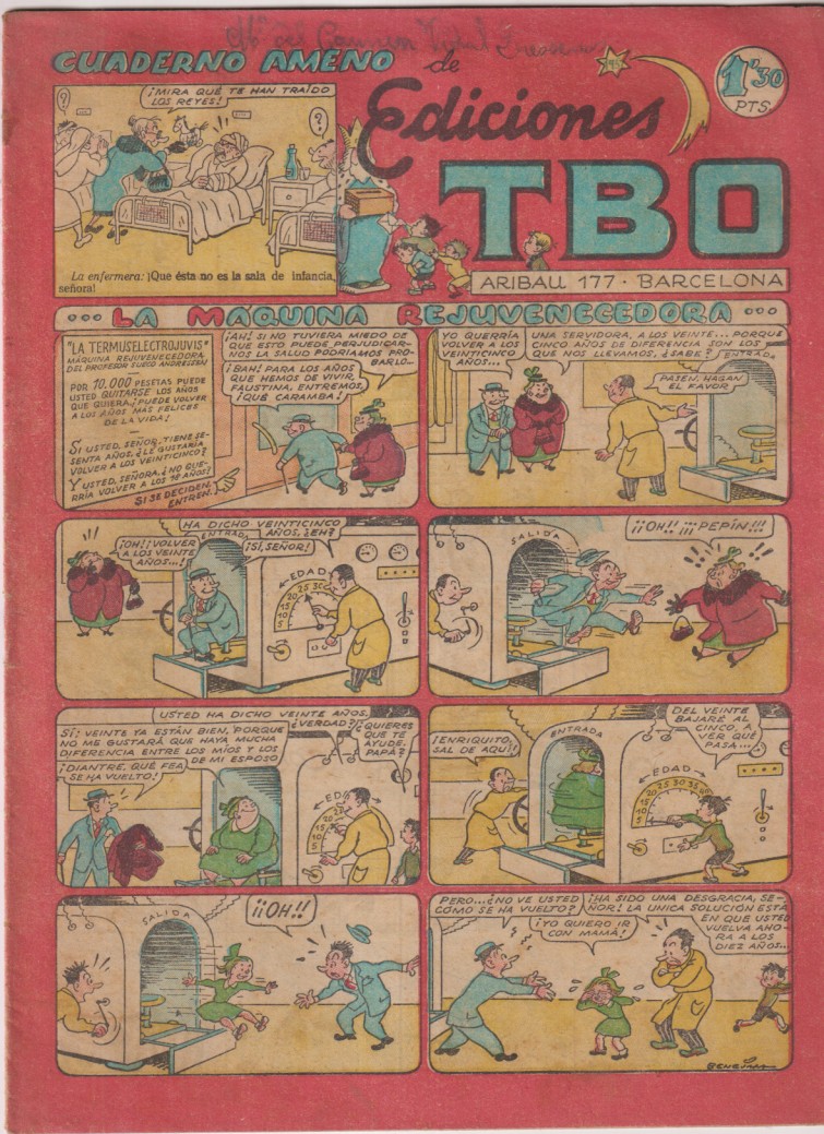 TBO. SErie sin número. la maquina rejuvenecedora