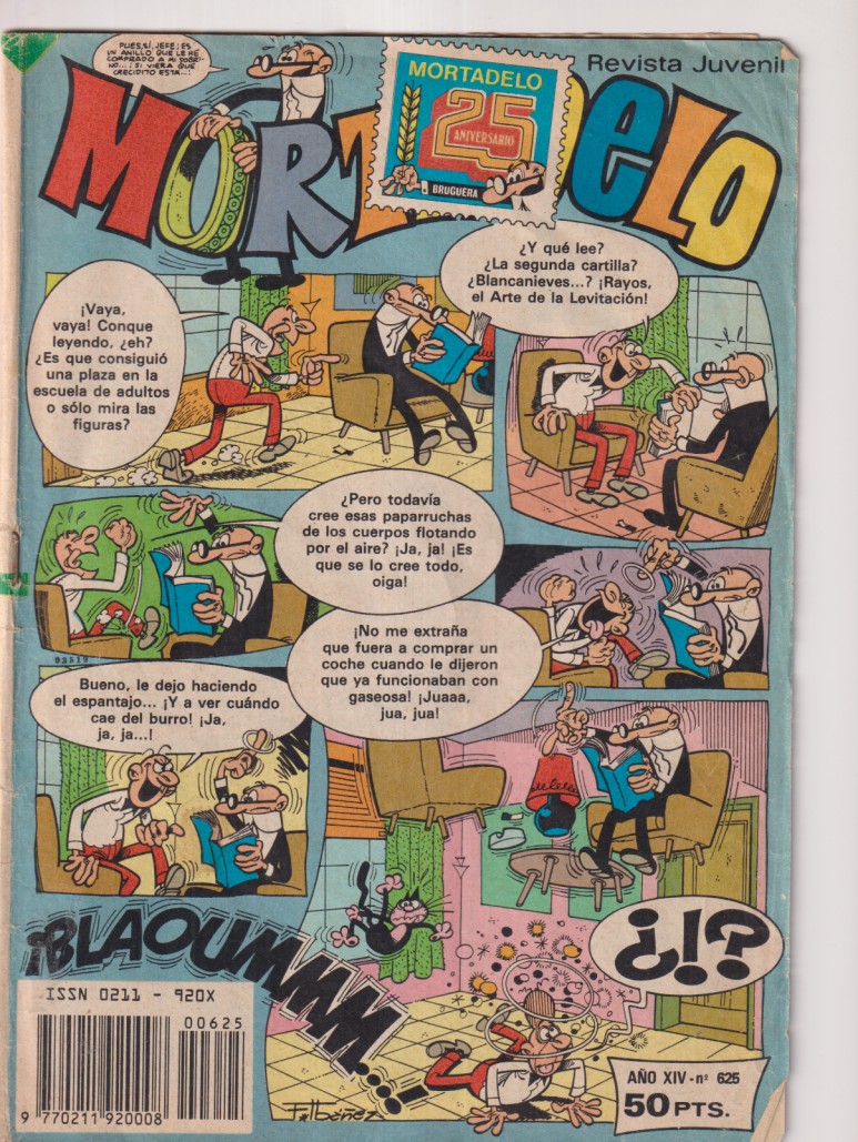 mortadelo nº 625. Bruguera. últimos números