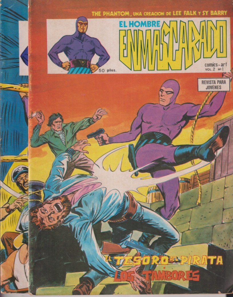 El Hombre Enmascarado Vértice 1979. V. 2. Completa 43 ejemplares de fondo de editorial