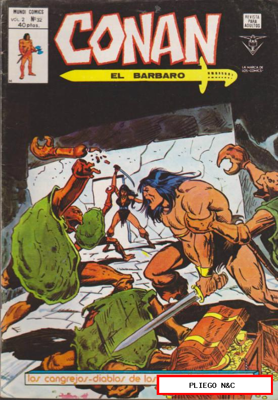 Conan El Bárbaro v2. Vértice 1974. Nº 32