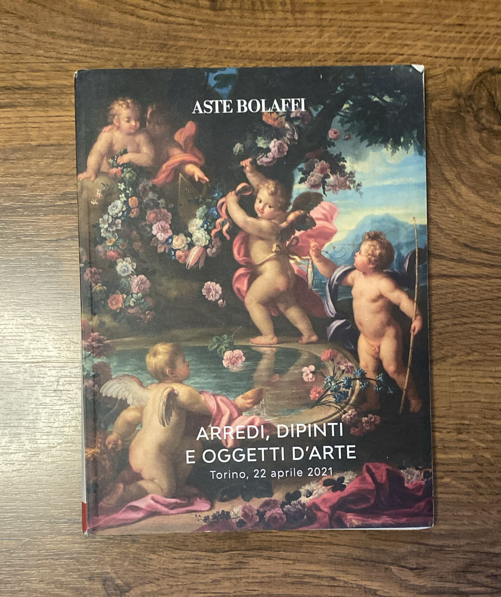 Aste Bolafi. Arredi di pinti e oggetti d´Arte. Torino 22 aprile 2021. Catálogo de subastas, 175 página de fotos en color