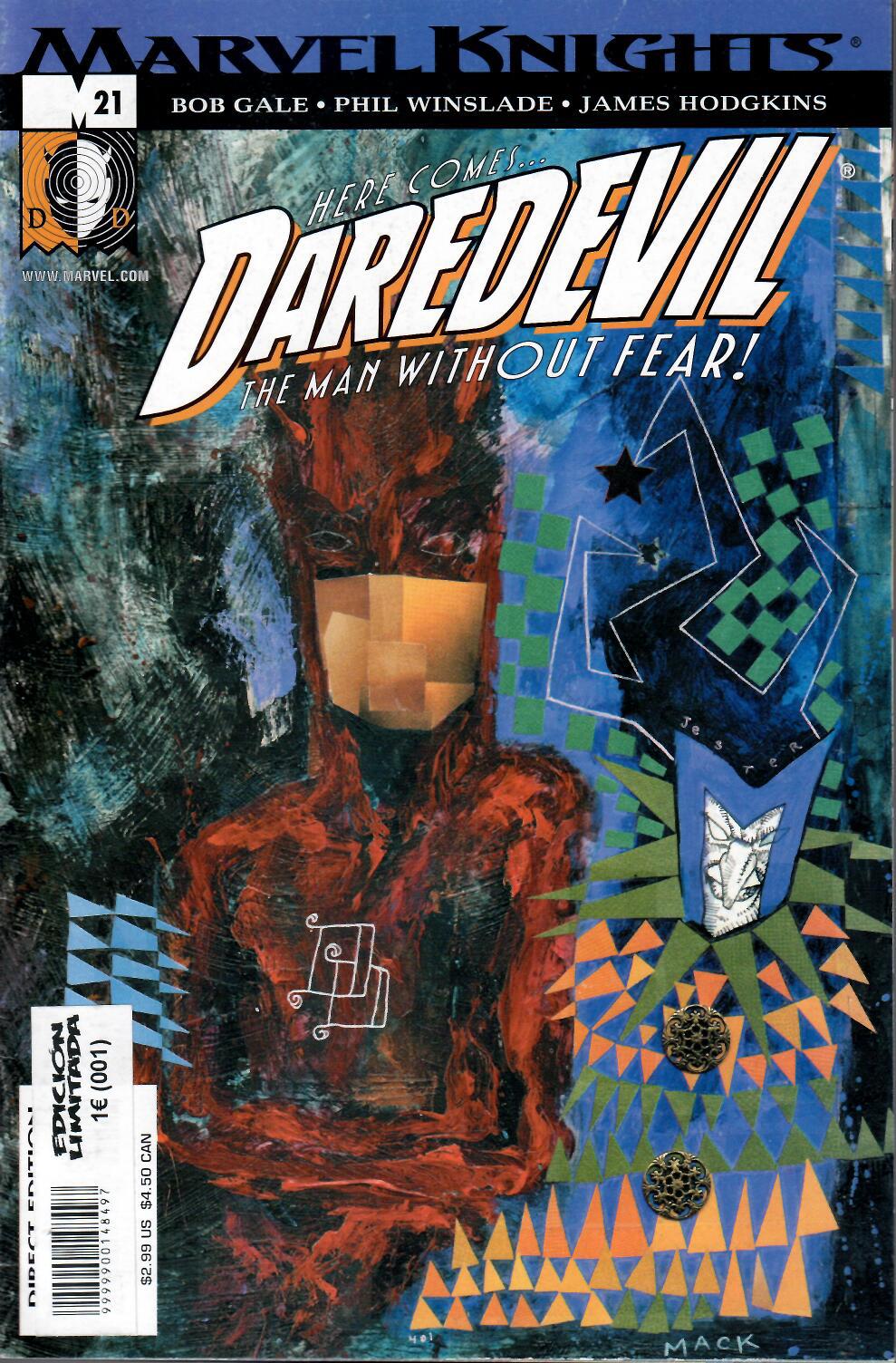 Daredevil v2. 21 October 2001. Marvel. #21
