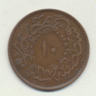 Turquía. 10 paras 1861. (1277 H.)
