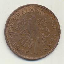 Nueva Zelanda 1 penny 1946. AE - 31
