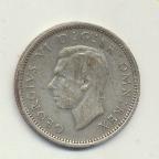 Inglaterra. 6 Pence. 1946. AR