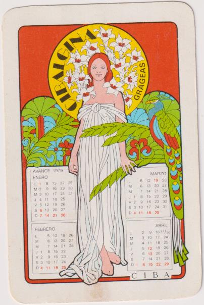 Calendario Cibalgina 1978-Avance 1979
