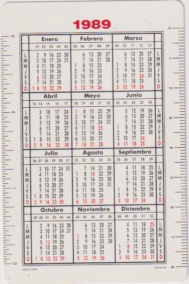 Calendario Comas, La Cabaña del Tío 1989