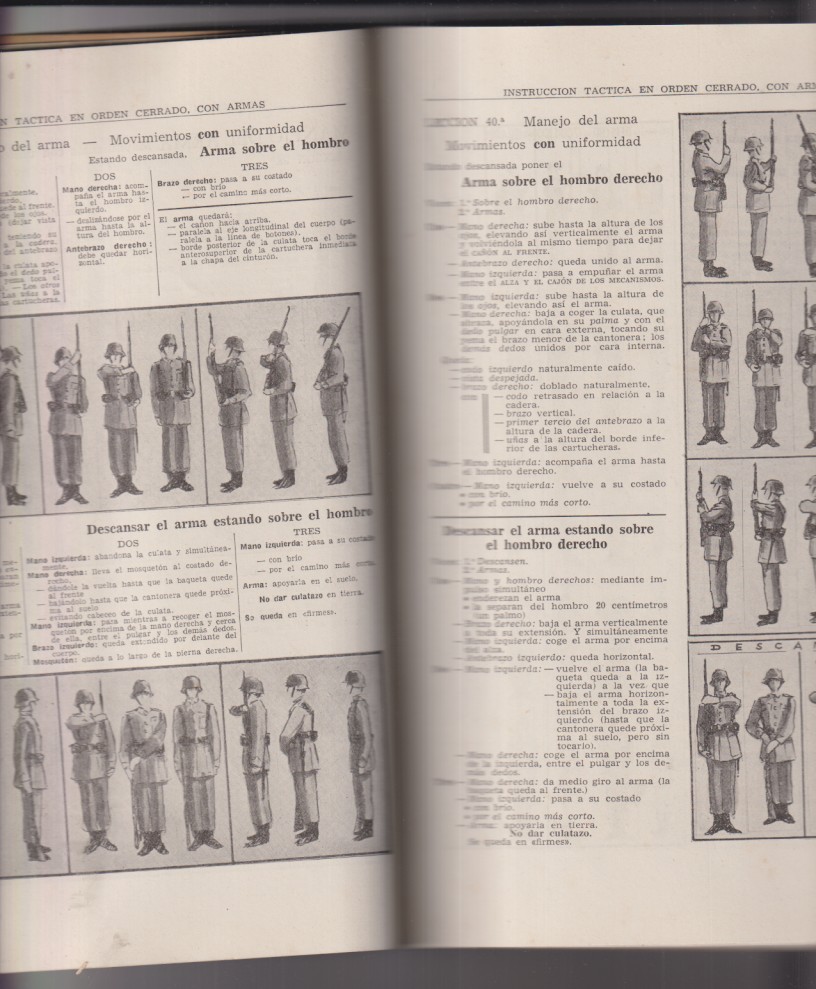 ¡Vencer! Breviario del soldado y de los mandos inferiores por S. Morón izquierdo. Año 1952. (24x17,5) 300 paginas con ilustraciones