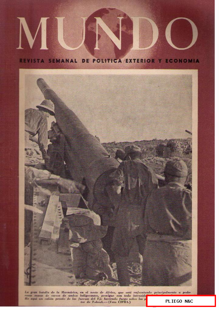 Mundo nº 83. Madrid, 7 diciembre 1941