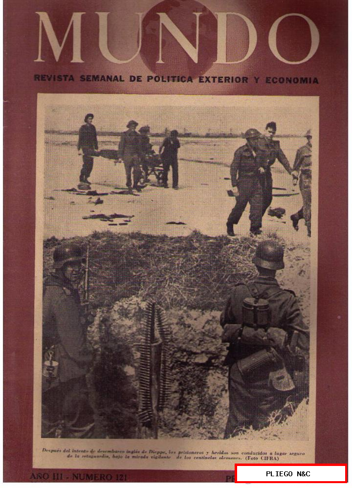Mundo nº 121. Madrid, 30 agosto 1942