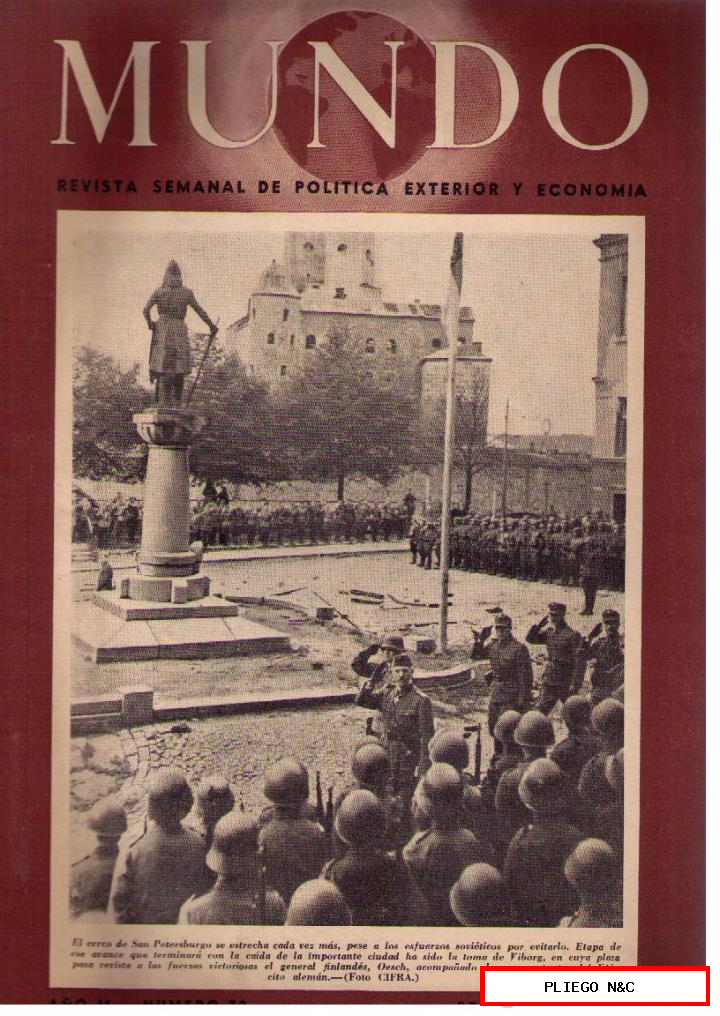 Mundo nº 72. Madrid, 21 septiembre 1941