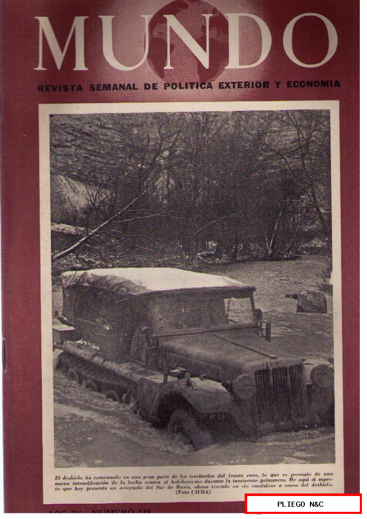 Mundo nº 148. Madrid, 7 marzo 1943