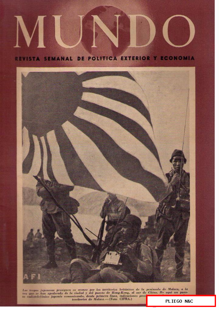 Mundo nº 86. Madrid, 28 diciembre 1941