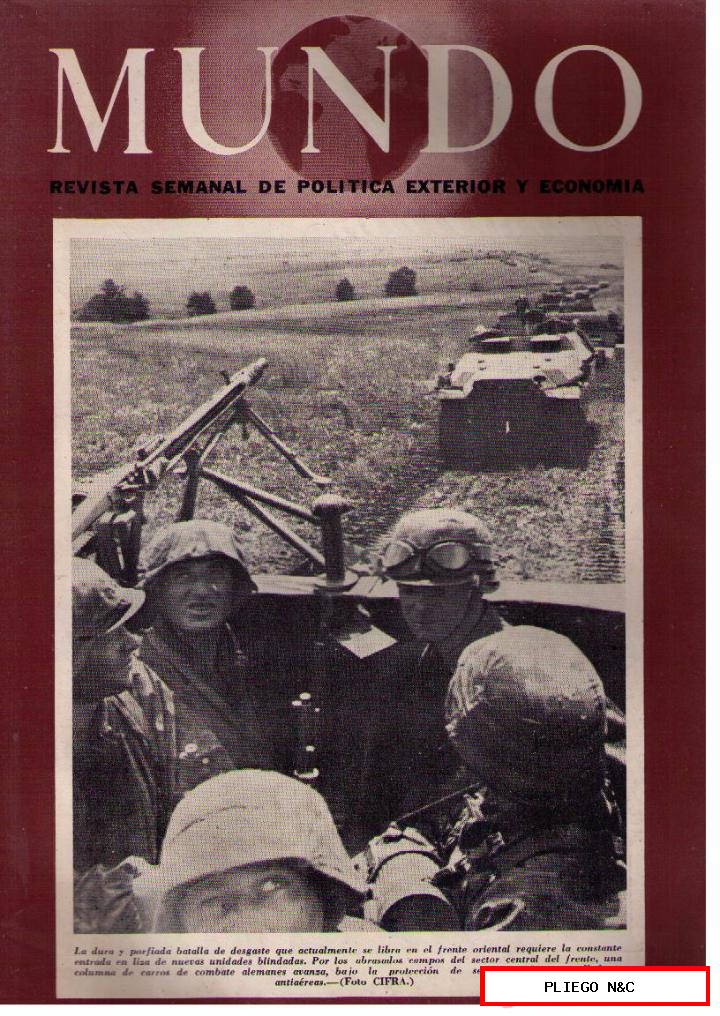 Mundo nº 171. Madrid, 15 agosto 1943