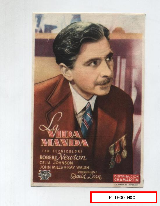 La vida manda. Sencillo de Chamartín. Cinema Rocío (Dos Hermanas) 1948