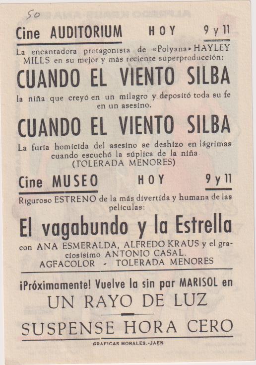 El Vagabundo y la Estrella. Sencillo de Delta Films. Cine Museo - Jaén ¡IMPECABLE!