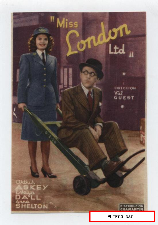 Miss London Ltd. Sencillo de Chamartín. Cine Esperanza (Sevilla) 1946