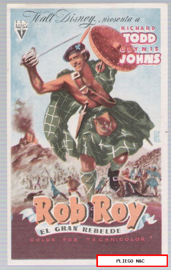Rob Roy. Sencillo de RKO Radio