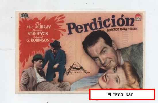 Perdición. Sencillo de Mercurio. Cine Mari-León 1947