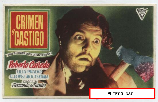 Crimen y Castigo. Sencillo de Hispano-Mexicana Films