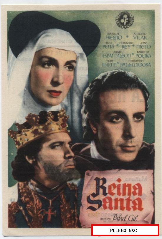 Reina Santa. Sencillo de Suevia Films. Cine Mari-León 1947
