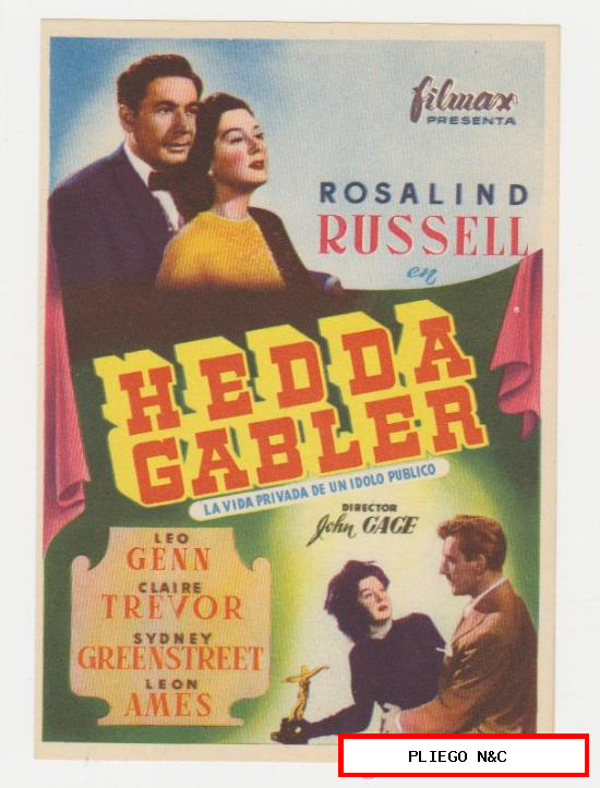 Hedda Gabler. Sencillo de Filmax