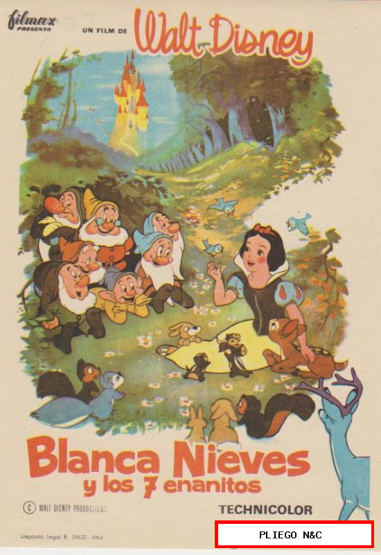 Blanca Nieves y los 7 enanitos. Sencillo de Filmax. ¡IMPECABLE!