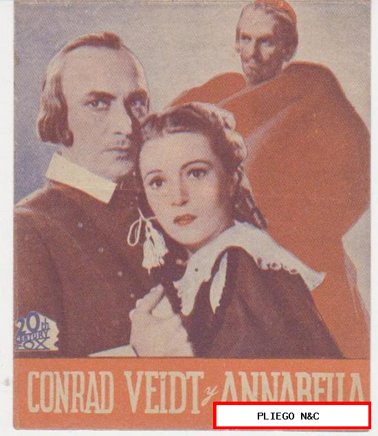 Bajo el manto escarlata. Doble de 20Th Century Fox. Cine Odeón-San Andrés 1940
