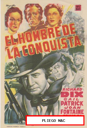 El Hombre de la conquista. Sencillo de U Films. Cine Mari-León 1947