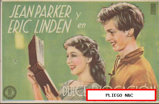 Dulce Evocación. Sencillo de Monogram. Cinema Cómico Jardín-La Línea 1942