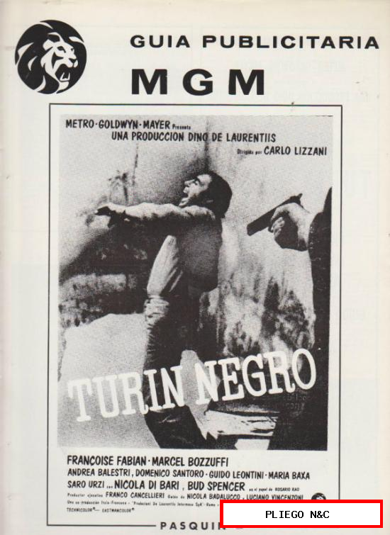 Turín negro. Guía (8 páginas) de MGM
