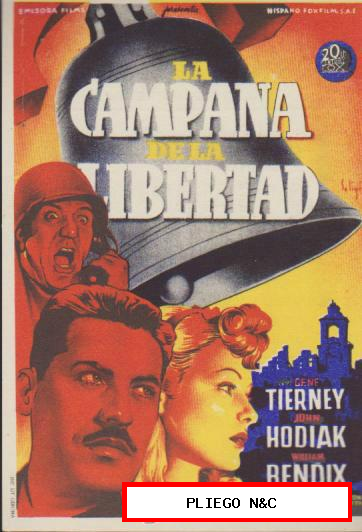 La Campana de la Libertad. Soligó. Sencillo de 20Th Century. Cine Mari-León 1946