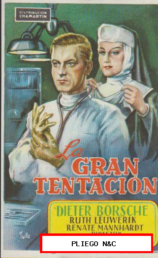 La Gran Tentación. Sencillo de Chamartín. Teatro Emperador-León 1954
