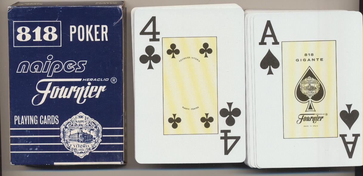 Baraja de Póker. 55 cartas. Fournier nº 818