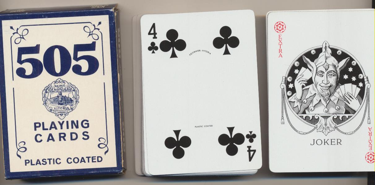 Baraja de Póker. Fournier 505. 54 cartas