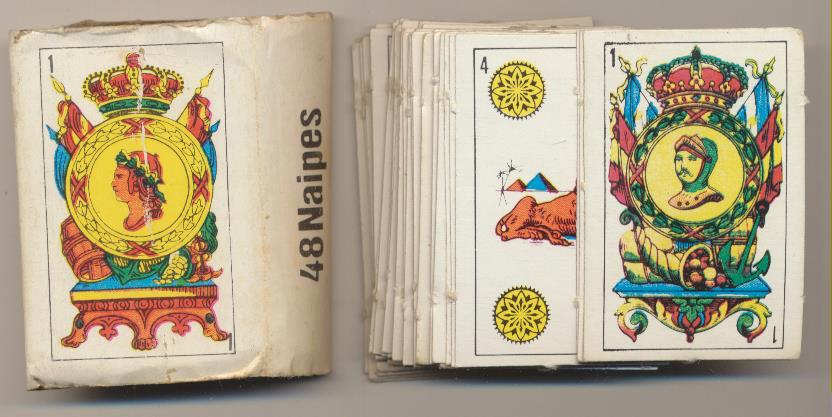 Baraja Mini Sansó. 48 cartas (5,5x4) Naipes Coma.