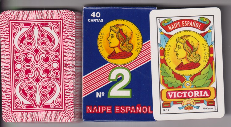 Baraja. Naipe Español nº 2. Victoria. 40 cartas. sin usar (México)